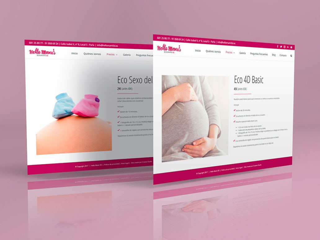 eco-Hello-Mami dise&ntilde;o web Creative Studio