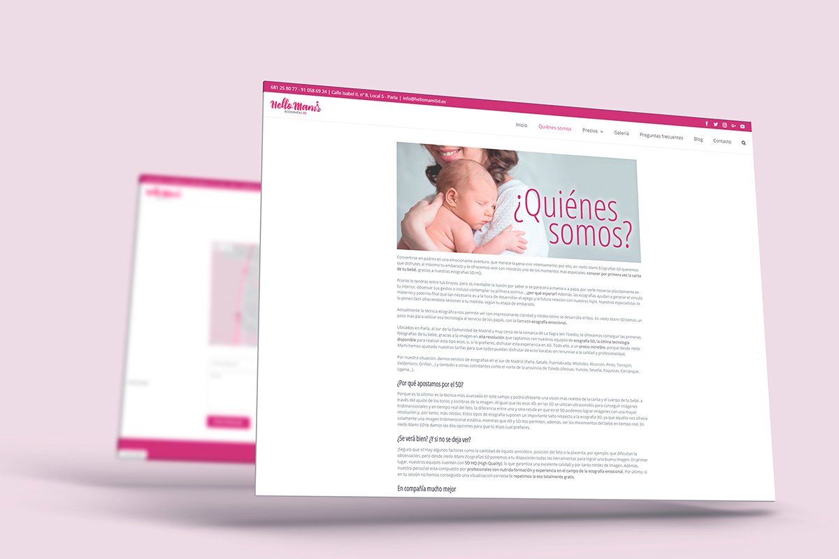 pagina-quienes-somos-Hello-Mami diseño web Creative Studio