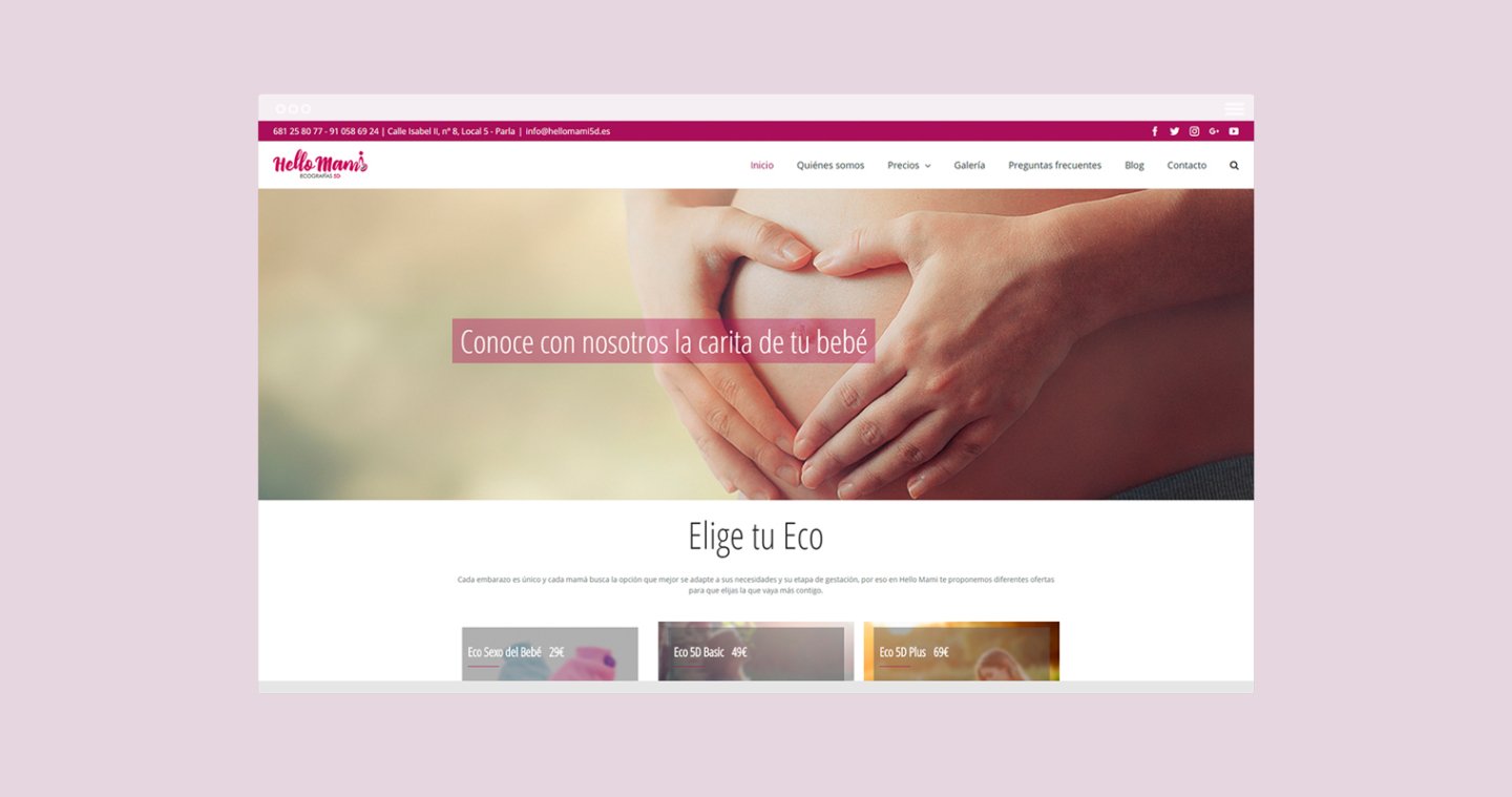 inicio-Hello-Mami dise&ntilde;o web Creative Studio