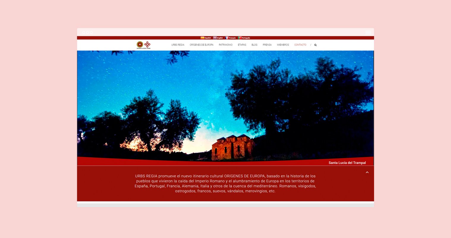 Inicio Urbs regia Diseño web creative studio