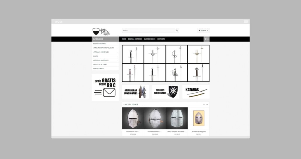 Inicio tienda online Desde Toledo con Amor Creative Studio