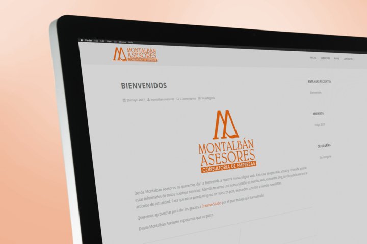 Vista web blog Montalbán Asesores Creative Studio