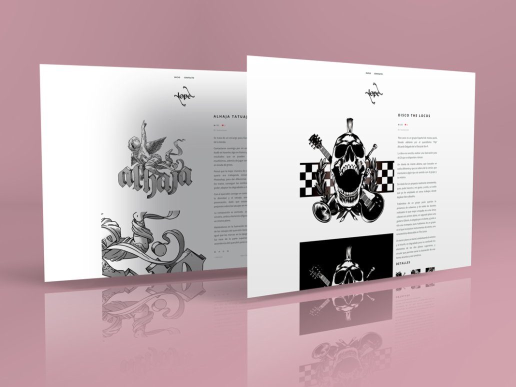 pagina portfolio web zlope Creative Studio