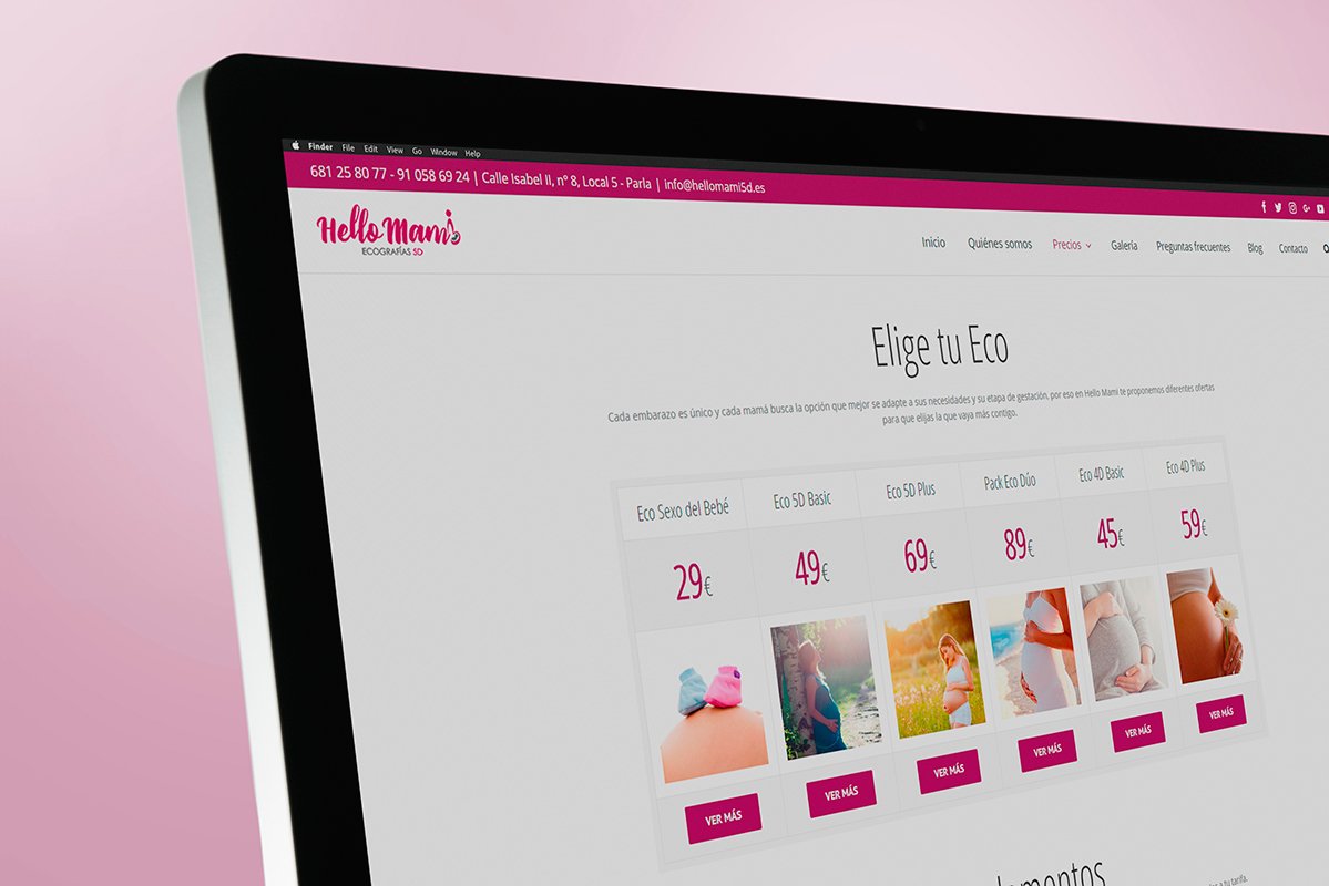Precios-Hello-Mami diseño web Creative Studio