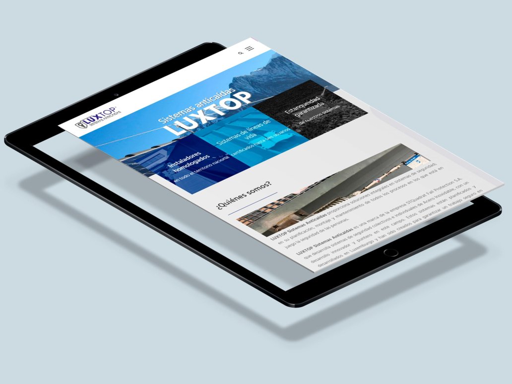 LUXTOP Sistemas anticaídas - Creative Studio, diseño, web y publicidad en Toledo