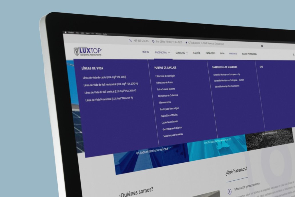 LUXTOP Sistemas anticaídas- Creative Studio, diseño, web y publicidad en Toledo