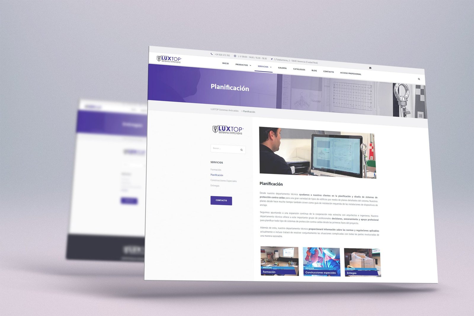 LUXTOP Sistemas anticaídas -Creative Studio, diseño,web y publicidad en Toledo