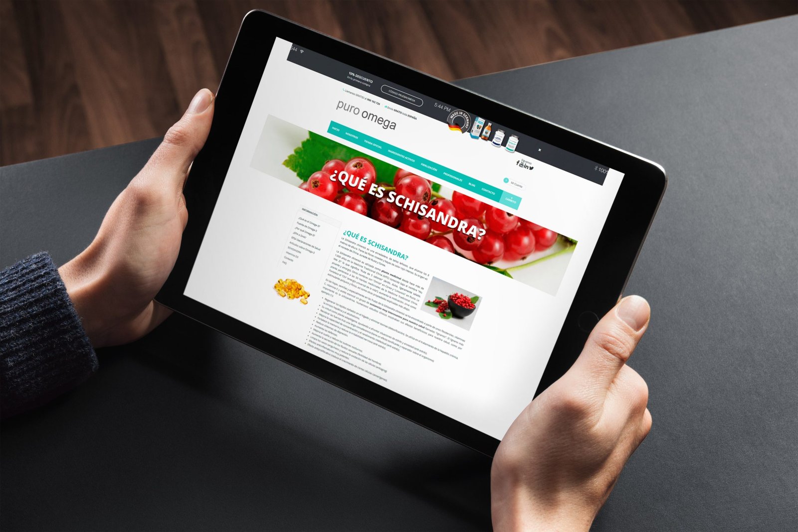Schisandra Puro Omega - Creative Studio, diseño, web y publicidad en Toledo