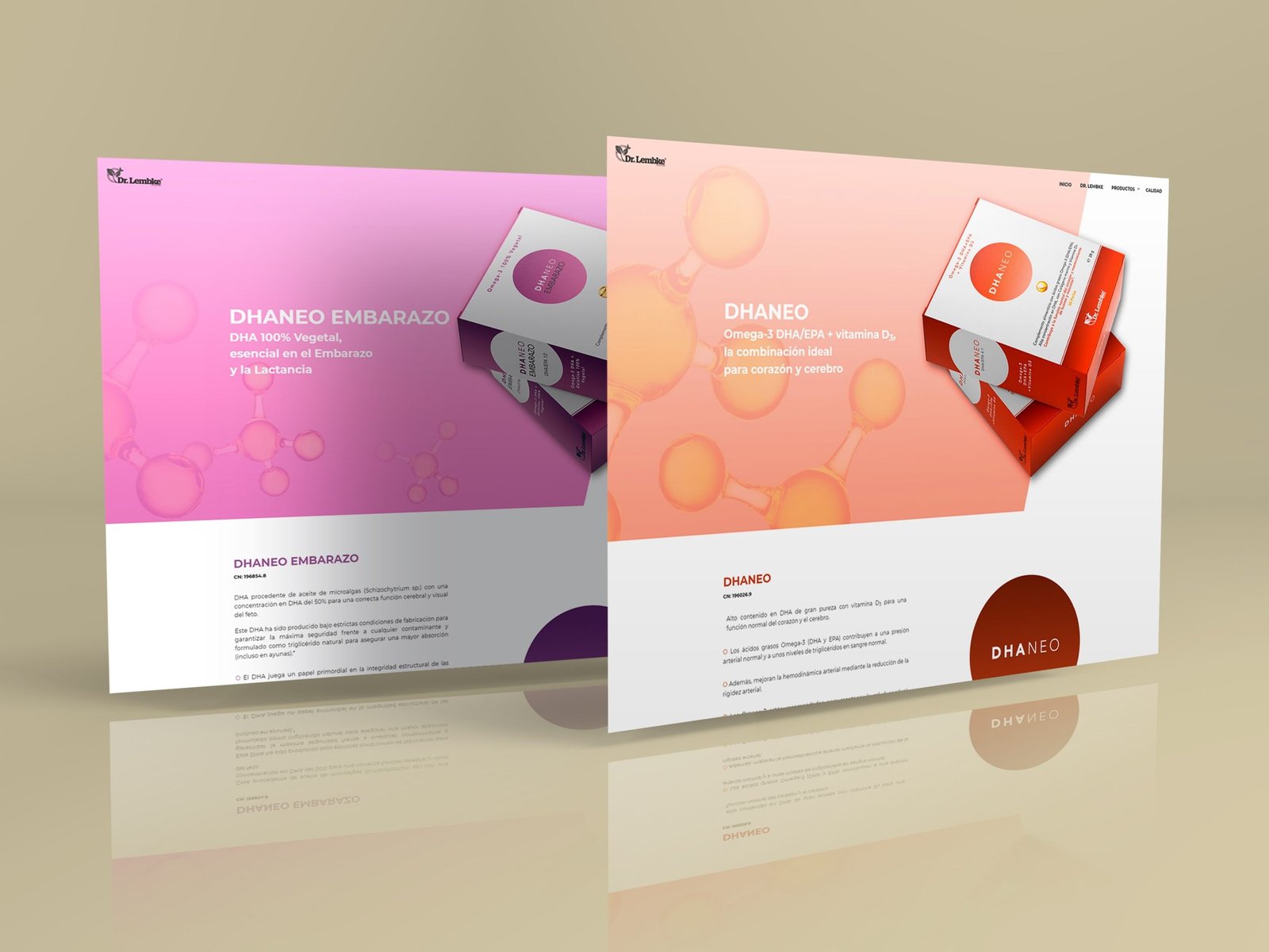 Página web productos Dr Lembke - Creative Studio, diseño, web y publicidad en Toledo