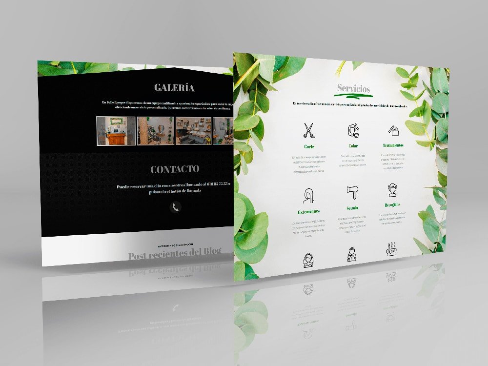 Salón Belle Époque servicios - Creative Studio, diseño, web y publicidad en Toledo