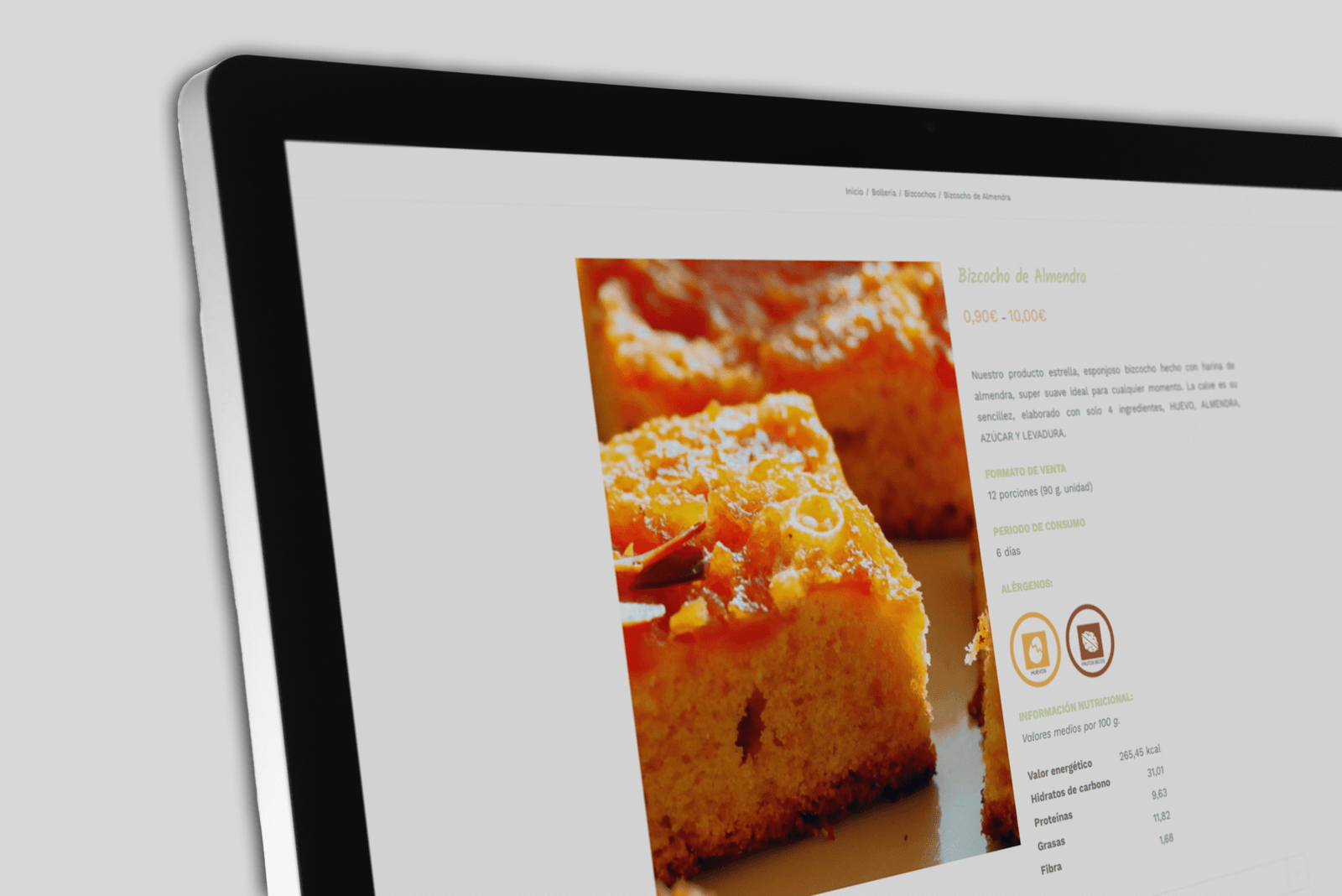 Producto Caseríssima, obrador sin gluten - Creative Studio, diseño, web y publicidad en Toledo