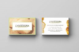 Tarjeta de visita Caseríssima, obrador sin gluten - Creative Studio, diseño, web y publicidad en Toledo